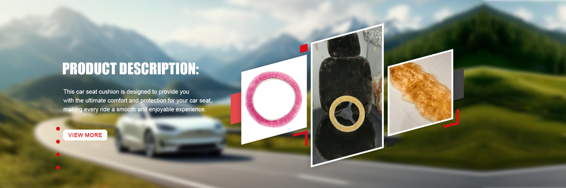 qualità cuscino di sedile per auto in pelle di pecora fabbrica